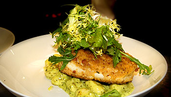 Pistachio Encrusted Parmesan Halibut